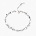 925 sterling silver butterfly cubic zirconia bracelet featuring delicate butterfly motifs and sparkling cubic zirconia accents on a clean white background.